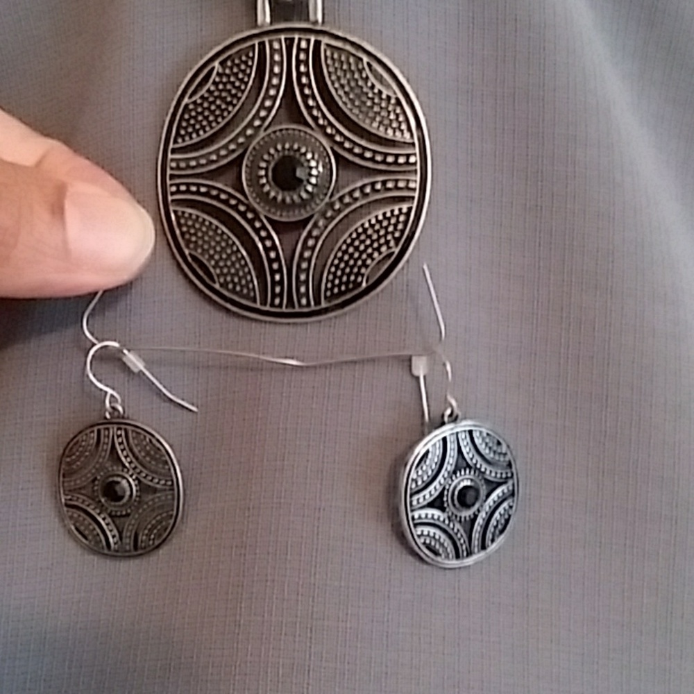 Necklace and matching earrings